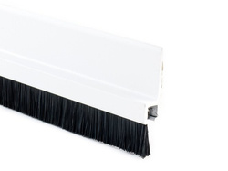Bande d'étanchéité en aluminium avec brosse 20mm Brosse de porte 98cm BLANC