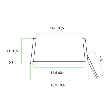Joint de socle blanc 16mm 1.5m