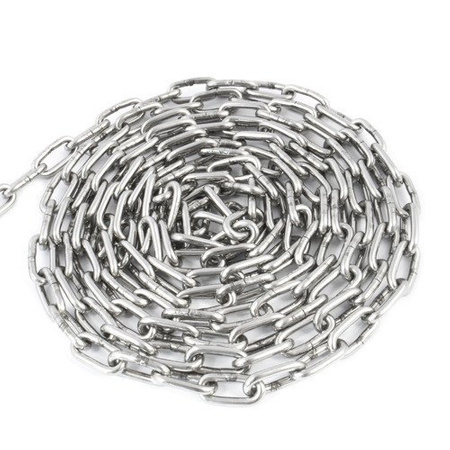 Chaîne en acier inoxydable de 6 mm DIN 766