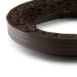 Bordure de jardin Flexible Rant 10m Hauteur 50mm Bronze Set avec piquets