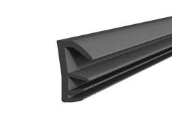 Joint de porte pour portes Fenêtres Joint de fenêtre KD-5 18x6mm NOIR 1m