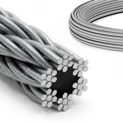 Câble d'acier galvanisé 5mm Torons 6x7