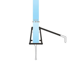 Joint pour cabine de douche pour puits 6mm-8mm UK21 0,1m - 2,0m