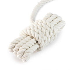 Corde COTON Voile Cordon Torsadé Coton BLANC 20mm