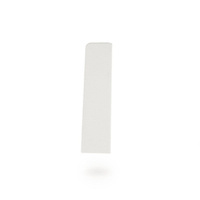 Terminaison droite pour plinthe en PVC de 60 mm BLANC