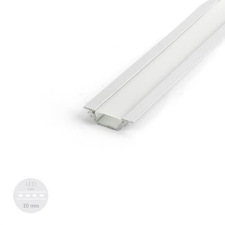 ALU CORNER45 profil 2m + diffuseur satiné
