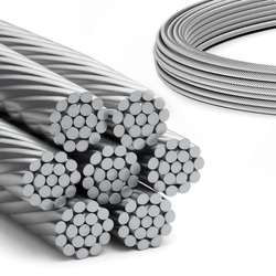 Câble en acier inoxydable Résistant aux acides 4mm 7x19