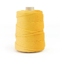 Cordon Macramé en Coton 5mm 100m JAUNE