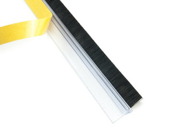 Bande d'étanchéité en aluminium avec brosse 20mm Brosse de porte 98cm BLANC