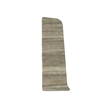 Finition à gauche pour plinthe PVC 55mm OAK DARWEN