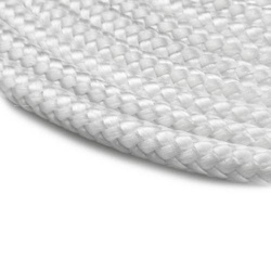 Cordage de voile tressé en polypropylène BLANC Uni sans boucle 5mm