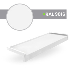 Appui de fenêtre extérieur en aluminium ALU Blanc RAL 9016 Largeur 15cm