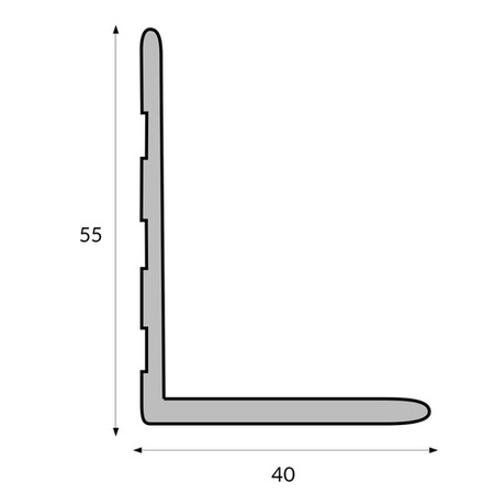 Bordure de jardin Flexible Rant 10m Hauteur 55mm GRAPHITE Set avec piquets