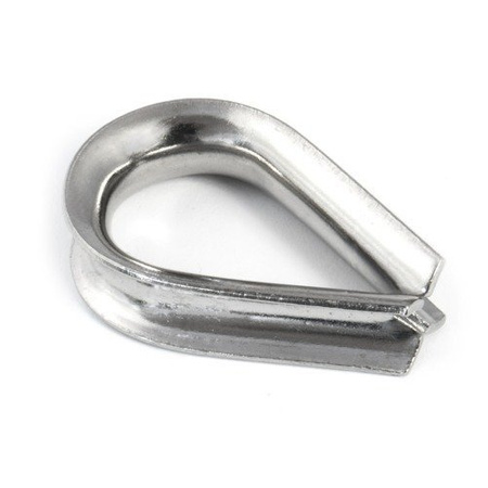 KIT : Corde en acier inoxydable 4mm 7x19 - 20m, collier de serrage - 8 pcs.manchette - 4 pièces.