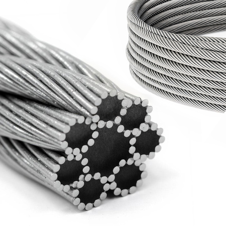 Câble d'acier Galvanisé 12mm Toron 6x12+7FC