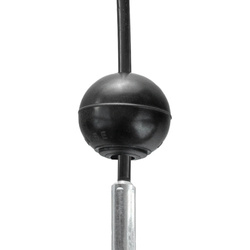 Corde en acier pour équipement de fitness avec œillets et bouchon à bille, câble de remplacement en acier pour fitness 5/6,5 mm