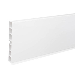 Socle de meuble de cuisine en PVC 100mm Blanc brillant 1.5mb