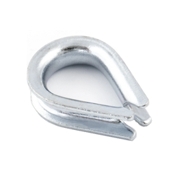 Coeur en forme de goutte d'eau pour cordes Galvanisé 20mm
