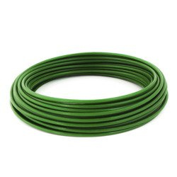Câble d'acier zingué dans une gaine en PVC VERT 2,5/5mm