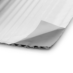 Bande de cheminée en pierre 2D cannelée 300mm RAL 9005 NOIR