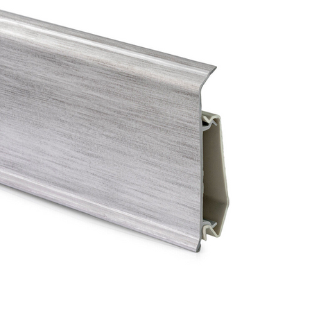 Plinthe 70mm PVC 2m INOX + 5 vis GRATUITEMENT !