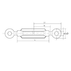 OKO-OKO boulon de tension zingué M10