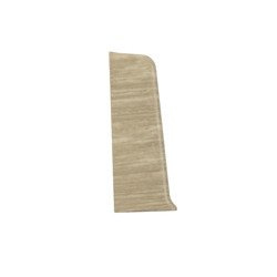 Finition à gauche pour plinthe PVC 55mm LAZULI