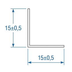 PVC Angle de protection 40x40mm NOIR 1m 