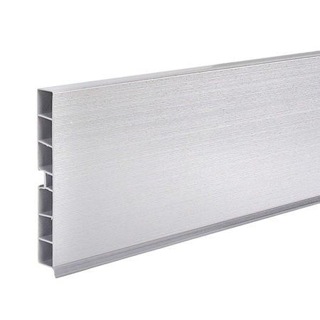 PCV 100mm Aluminium Satiné 1.5mb Socle pour meubles de cuisine