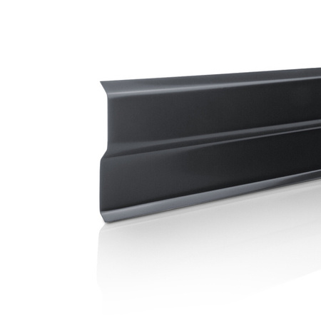 Lamelle de cheminée en aluminium 77mm GRAPHITE RAL 7016 1m 2m