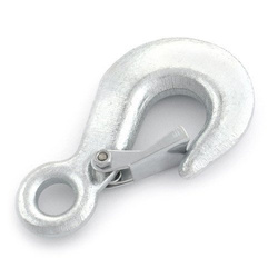 Crochet avec linguet de sécurité Zingué 500kg 0.5T