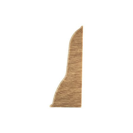 Terminaison droite pour plinthe PVC 62mm GOLDEN OAK