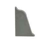 Extrémité de la plinthe gauche 37mm ANTRACITE