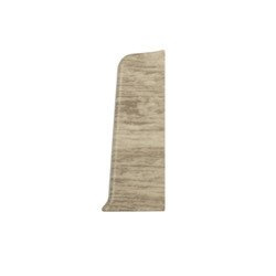 Terminaison droite pour plinthe en PVC 55mm chêne BELWEDER