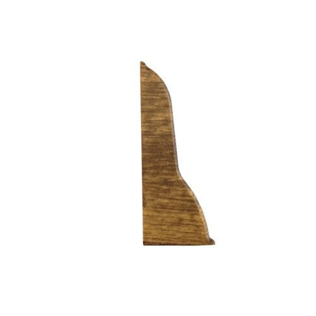 Terminaison gauche pour plinthe PVC 62mm Chêne brûlé