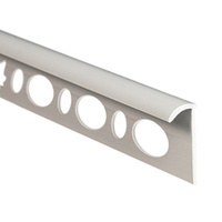 Profil extérieur 10mm semi-circulaire pour dalles PVC Bande de finition pour dalles GRIS CLAIR 2,5m