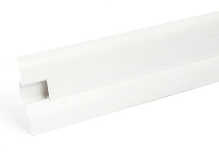 62mm PVC plinthe 2m BLANC + 5 vis GRATUIT !