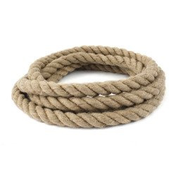 Corde en Jute Naturel Fil de Jute Ficelle de Jute Corde pour escalier Naturelle Deco Cordelette Balancoire Jardin 28mm
