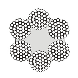 Câble d'acier Galvanisé 20mm Toron 6x37