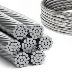 Câble en acier inoxydable résistant aux acides 6mm 7x19