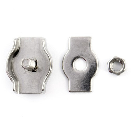 Collier de serrage de selle SIMPLE Acier inoxydable résistant à l'acide 2mm