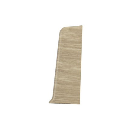 Terminaison droite pour plinthe en PVC de 55 mm LAZULI