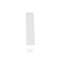 Finition à gauche pour une plinthe en PVC de 60 mm BLANC
