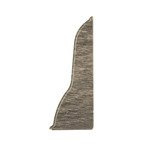 Terminaison droite pour plinthe en PVC de 62 mm PEKAN GRAPHITE