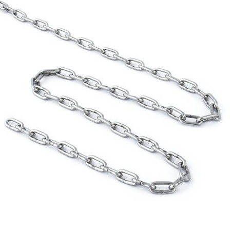 Chaîne en acier inoxydable de 6 mm DIN 766