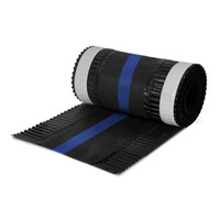 Bande de calandrage en aluminium sous faîtière xRoll 5mb Largeur 310mm RAL 9005 NOIR