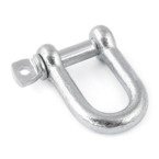 Manille droite unie zinguée 5mm