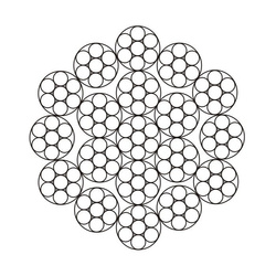 Câble d'acier non torsadé pour treuils Treuils 5mm 19x7