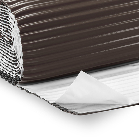 Bandeau de cheminée 2D cannelé 300mm RAL 8019 DARK BRONZE