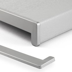 Appui de fenêtre intérieur à chambre en PVC ARGENT Largeur 35cm